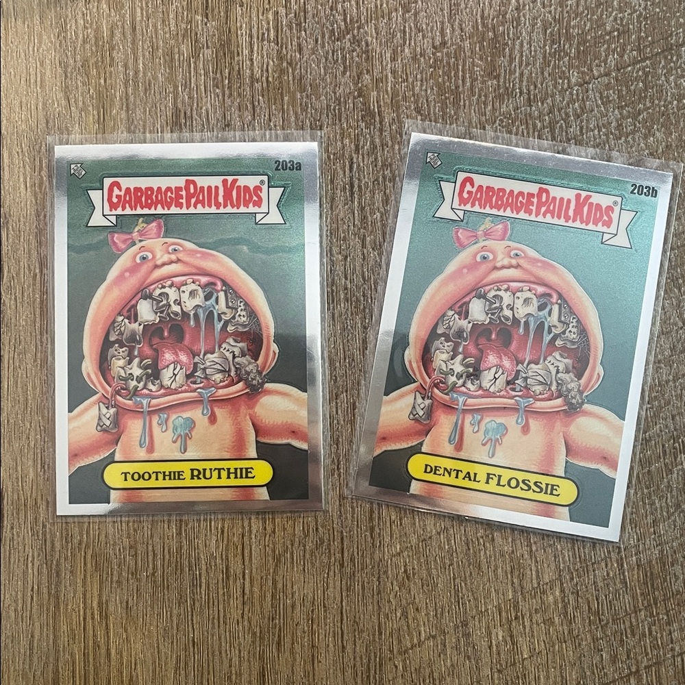 ✨10/$10✨ GPK Chrome Series 5 Toothie Ruthie and Dental Flossie 203a/203b